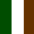 Forest Green, White, Brown