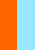 Orange, Sea Blue, White