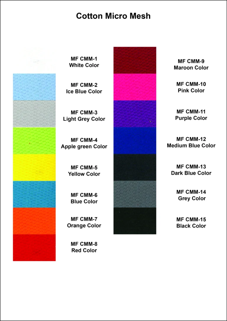 Cotton micro mesh for custom made t-shirt in Malaysia