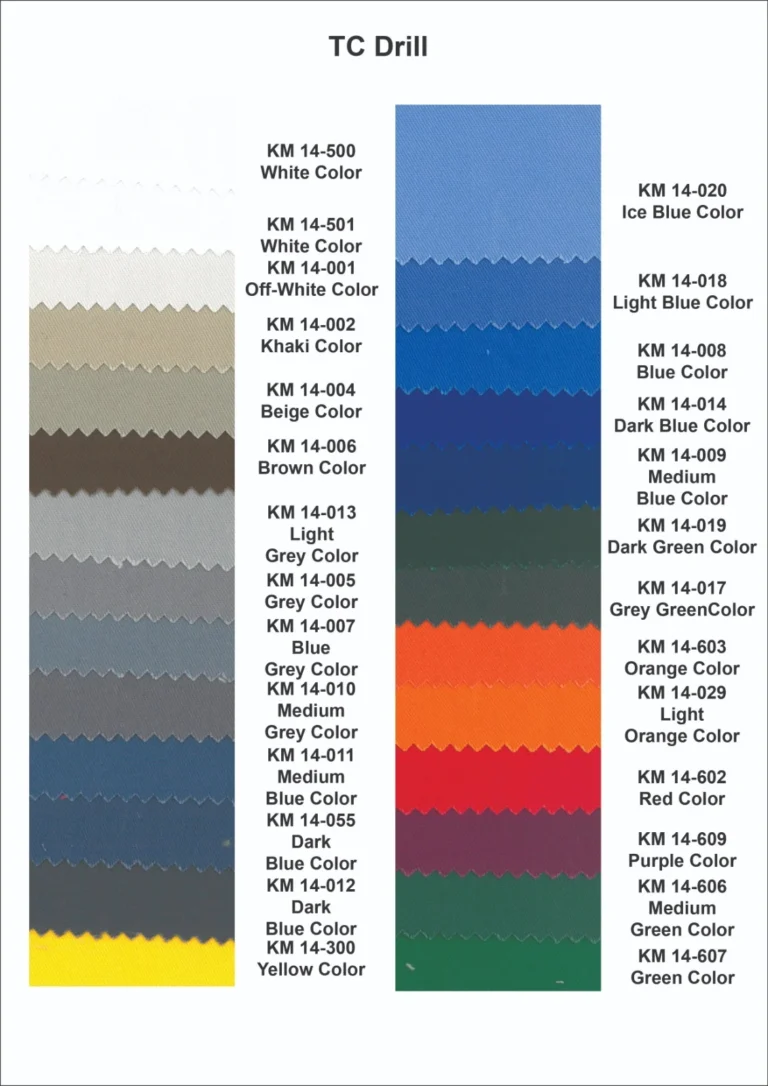 TC drill for custom made uniforms in Malaysia