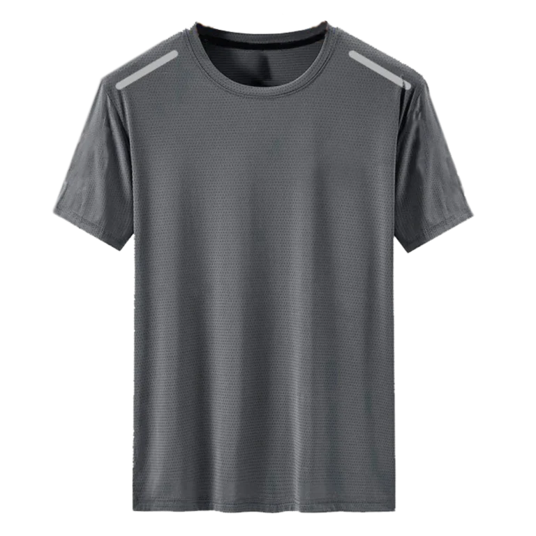Custom-made grey t-shirt manufactured by CY Uniform in Malaysia
